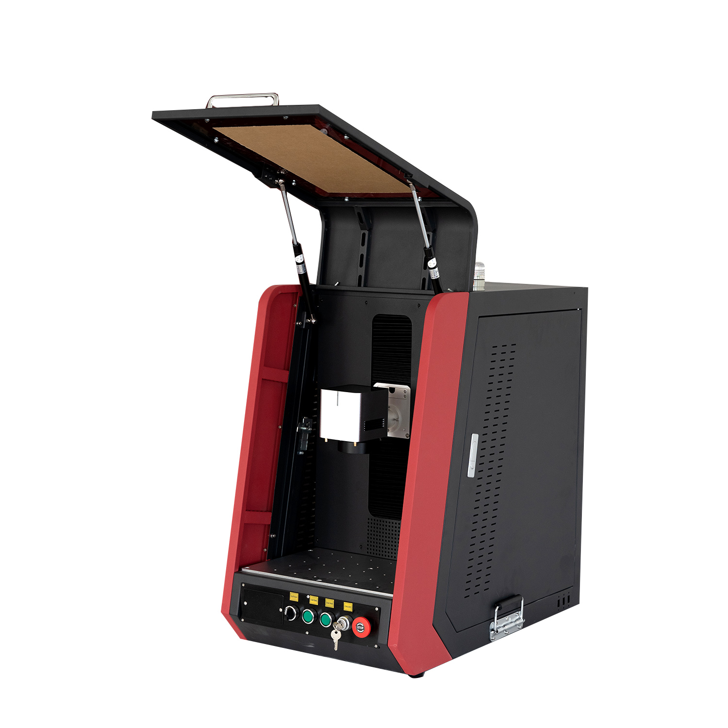 Enclosed Type Mini Portable CNC Fiber Laser Marker Engraver Marking Engraving Machine for Metal Plastic