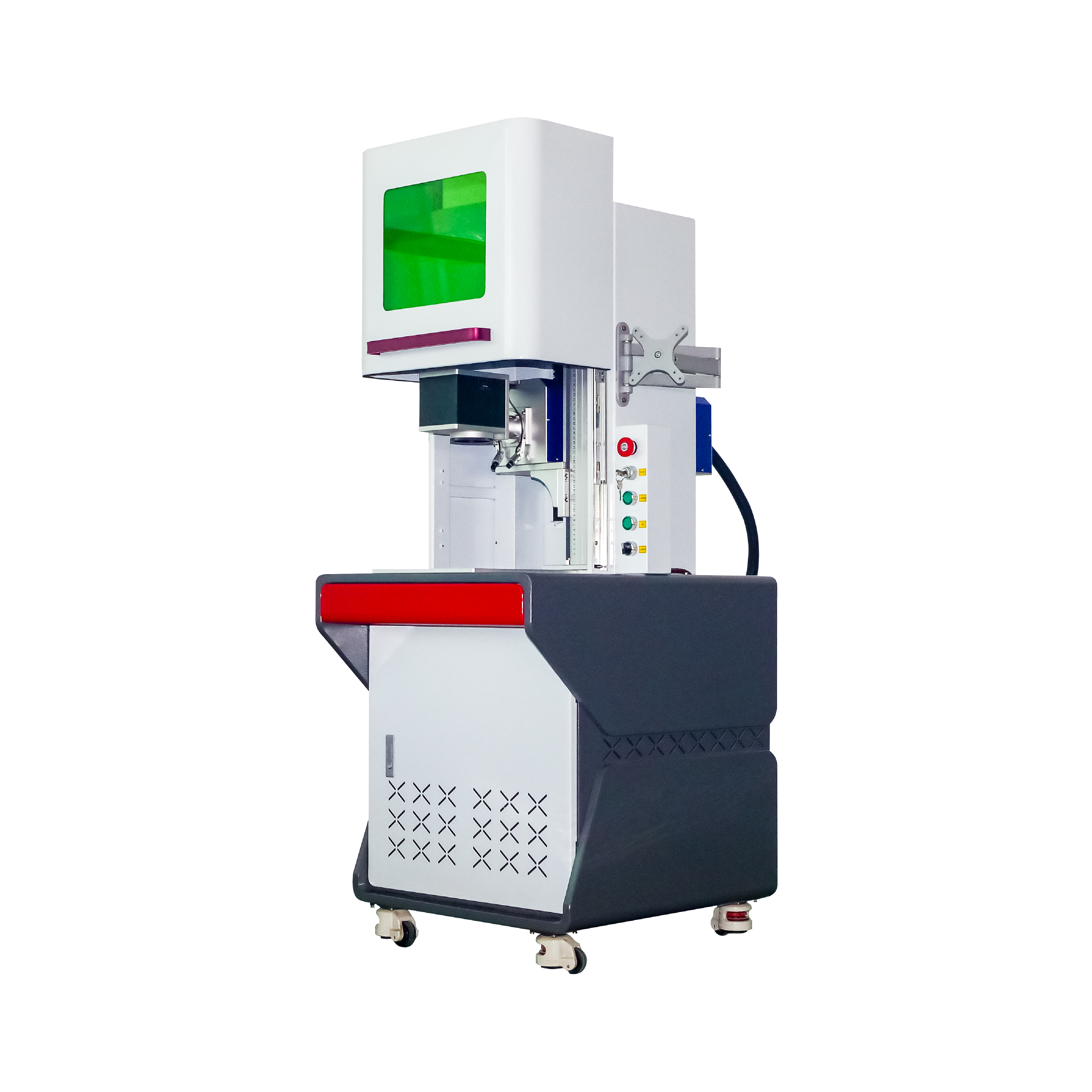 closed 30W 40W 60w co2 RF Galvo CO2 laser marking machine for marking wood leather plastic