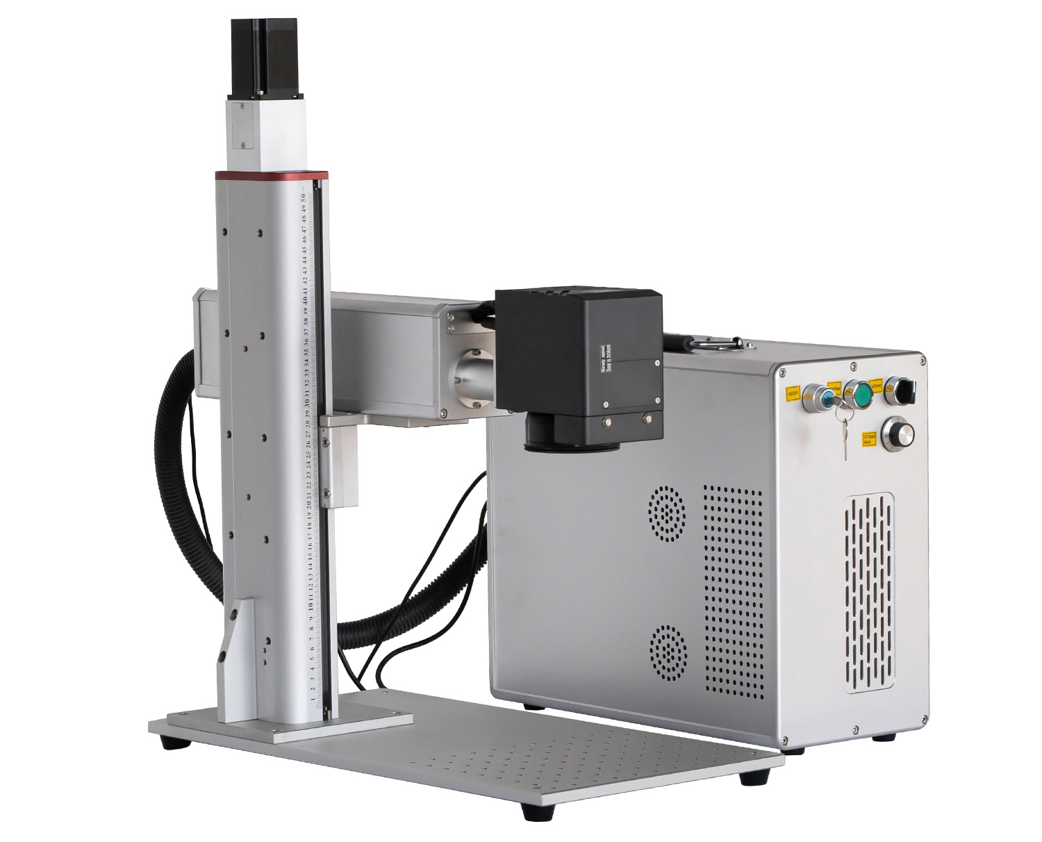 how to set split fiber laser marking machine with EZCAD3 2.5D
